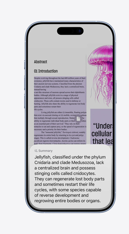 iPhone screen showing visual intelligence being used for interior decorating