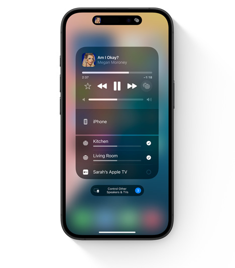iPhone 螢?zāi)伙@示 AirPlay 帶來(lái)多室音響的用戶介面