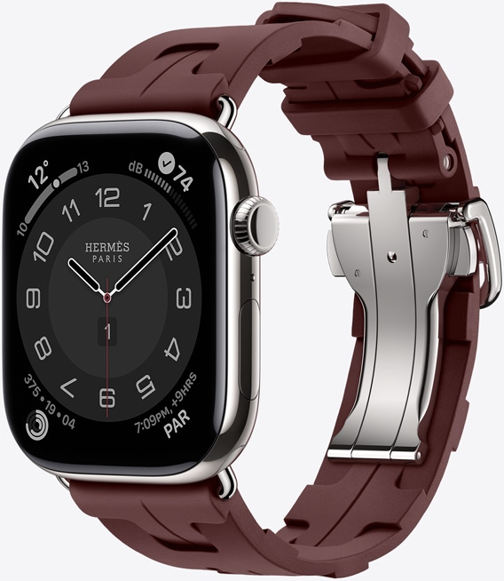 Apple Watch Hermès Series 11 ????? ?? ?????????? ?????? ????? Kilim ???? Bordeaux? ????? ????? ??? ???? ?????