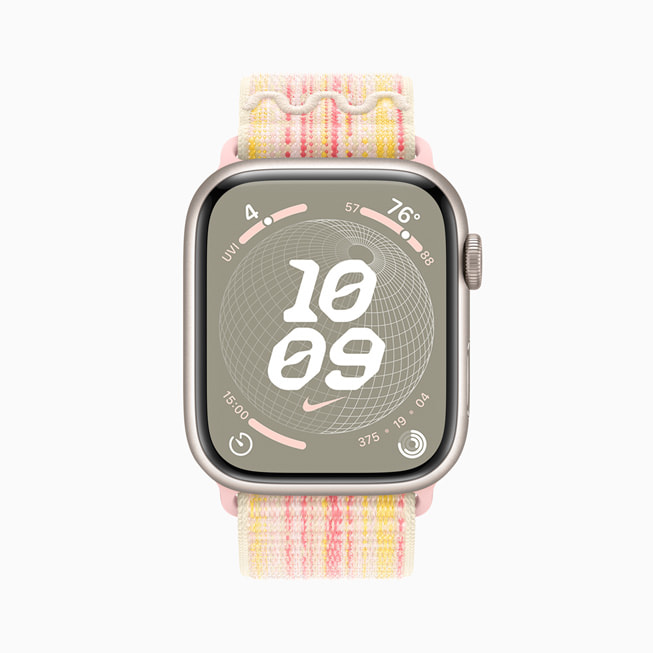 Apple Watch Series 9’da Nike Globe saat kadran? g?steriliyor.
