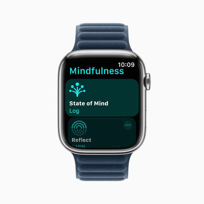 Apple Watch Series 9’da Fark?ndal?k uygulamas?ndaki duygu durumu kayd? g?steriliyor.