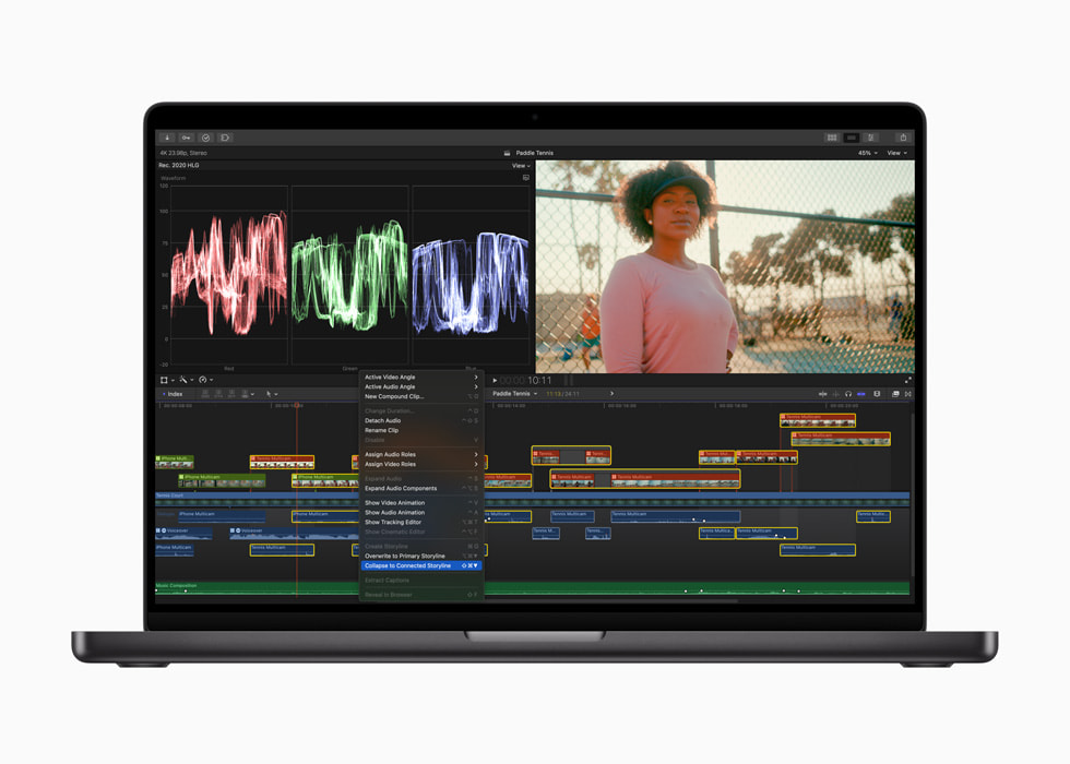 ????? ???? ???????? ???? "Collapse to Connected Storyline" ?? ??? ??? Final?Cut?Pro ????? Mac.