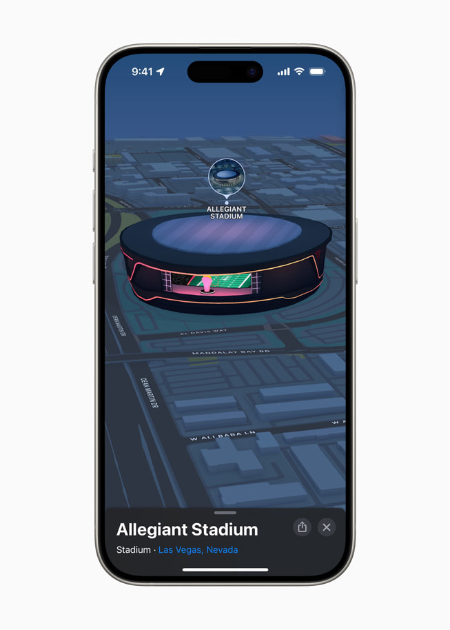 ????? ??????? ?? ???? Allegiant Stadium ???? ?? ????? ????? Apple.