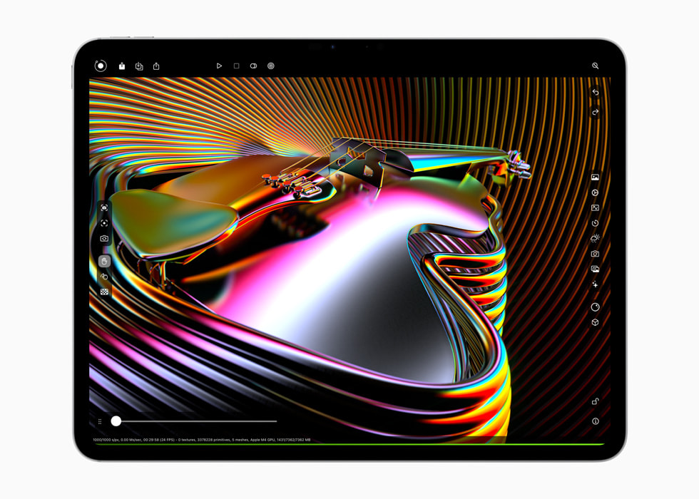 Yeni iPad Pro’da Octane g?steriliyor.