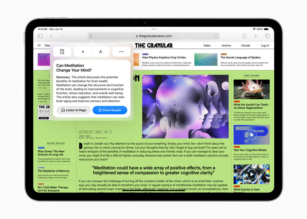 The Granular? ?? ?? ?? ???? ?? ??? ???? iPad Pro. 