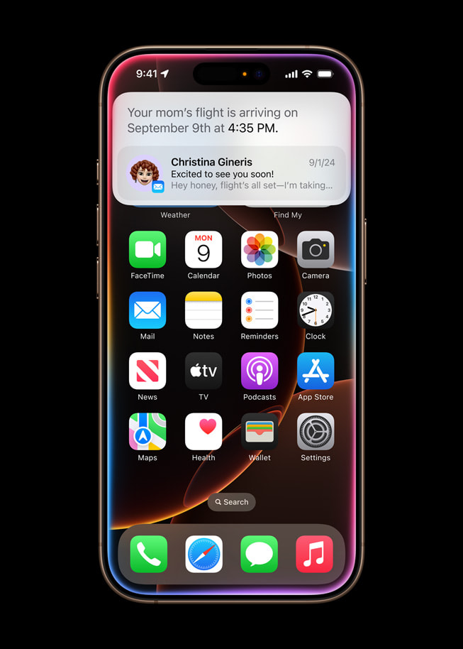 Siri, iPhone 16 Pro’da, bir kullan?c?n?n annesinin u?u? detaylar?n? g?steriyor.