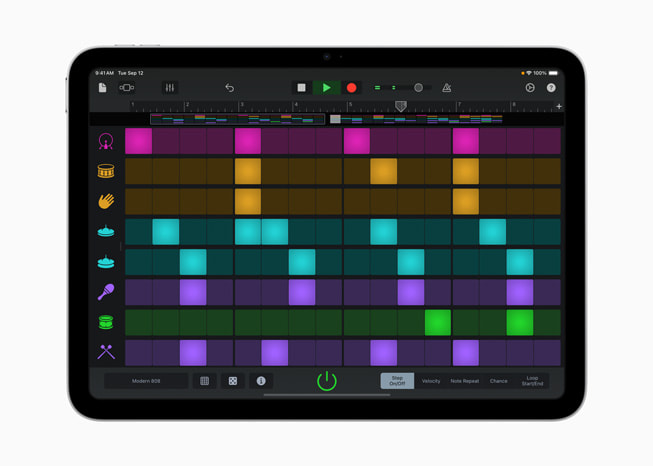 iPad’de Müzik: Ritim Yarat?n ba?l?kl? Kreatif Etkinlik g?steriliyor.