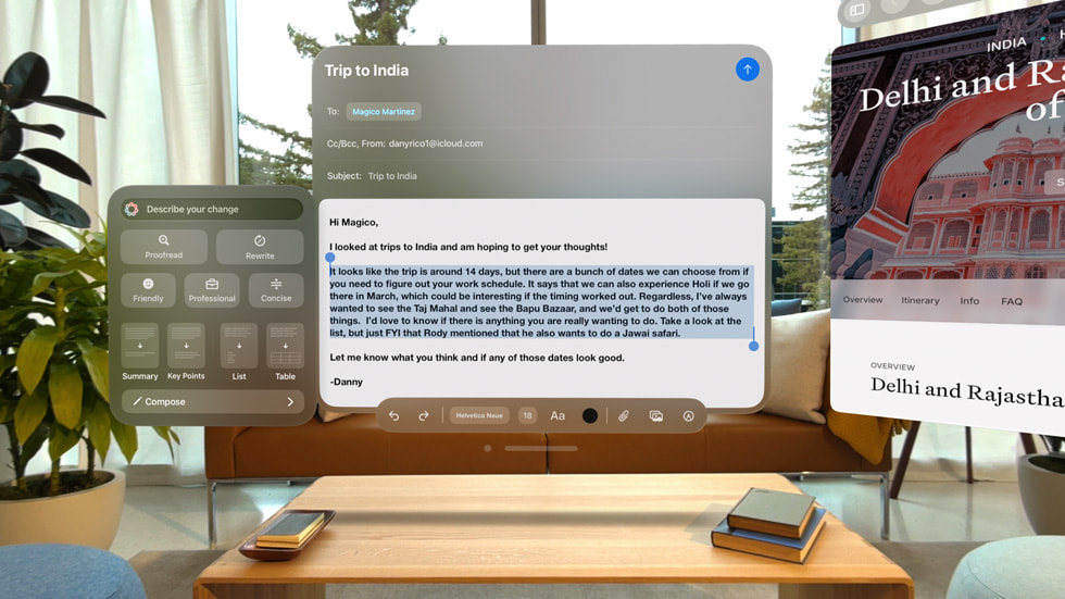 Apple Intelligence? ???? ‘??? ??’? Apple Vision Pro? ??? ??.