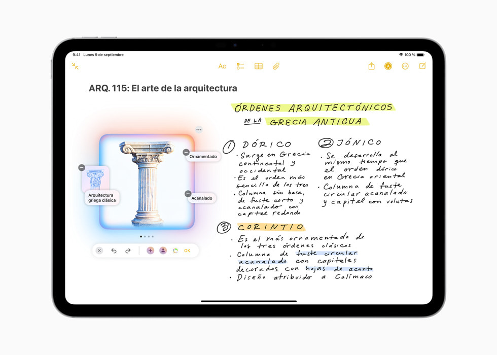 Una pantalla de Varita?Gráfica en un iPad?Pro de 11?pulgadas.