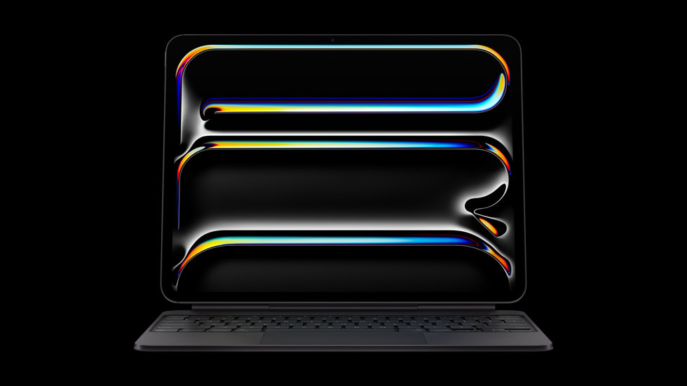 Magic Keyboard is shown with the new iPad Pro.