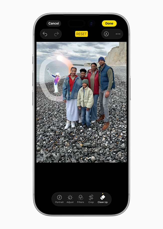 Ruim?Op in de Foto’s-app op iPhone.