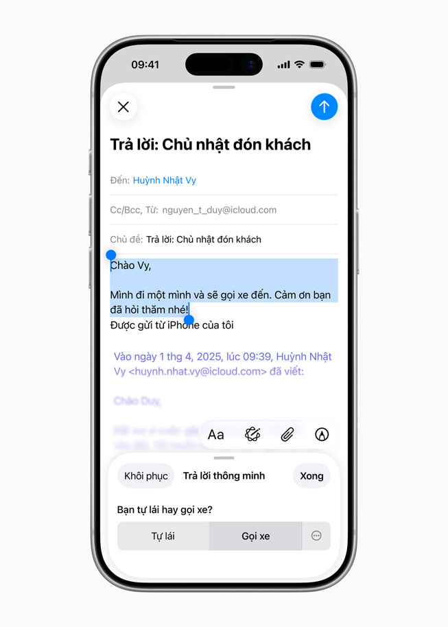 iPhone s? hi?n th? cau tr? l?i ???c ?? xu?t kèm theo l?i nh?c ?? tr? l?i nh?ng cau h?i c? th?. 