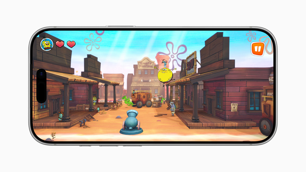 A still from SpongeBob: Patty Pursuit 2 on iPhone 17 Pro.