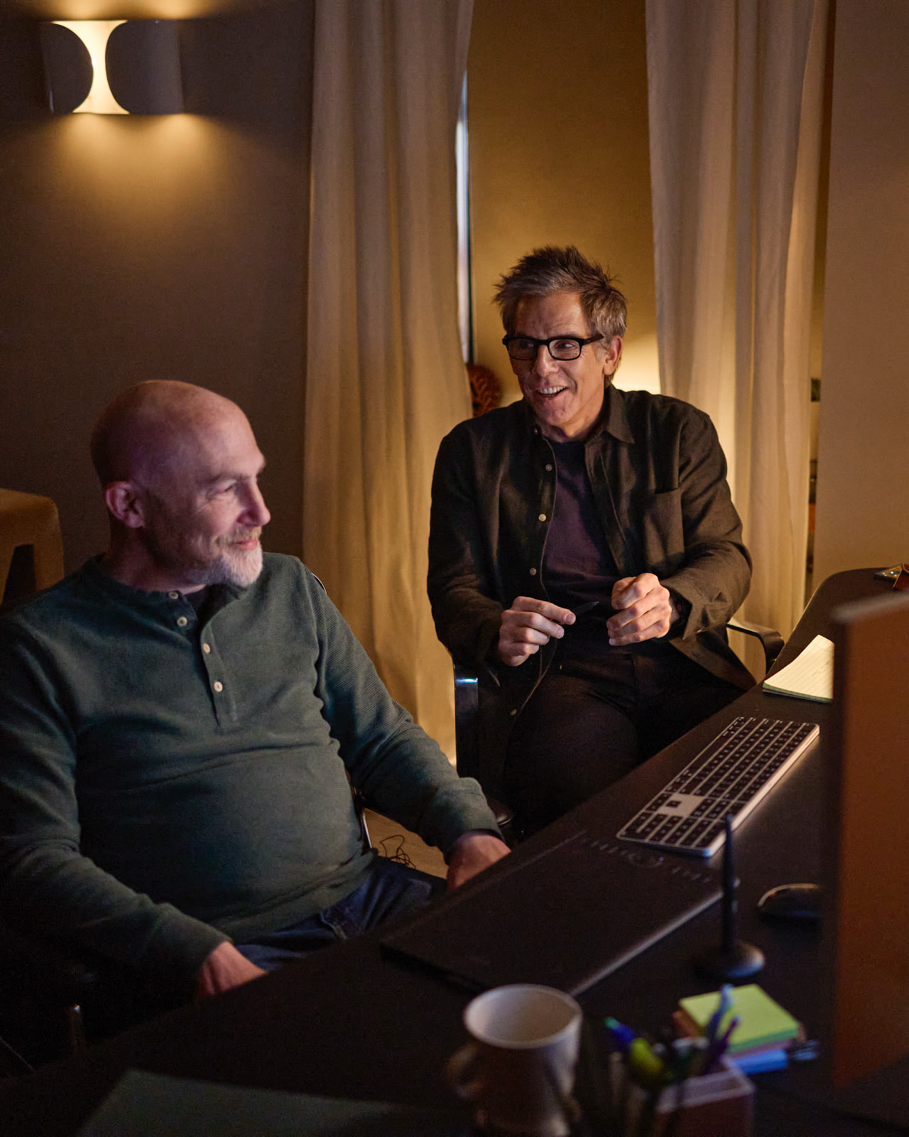 Geoffrey Richman and Ben Stiller of “Severance.”