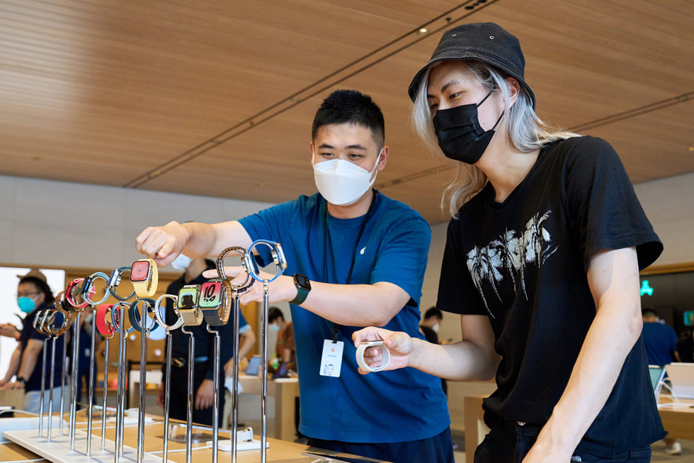 ??? ????? ???? ???? Apple?Sanlitun ???? ????? Apple Watch ?????.