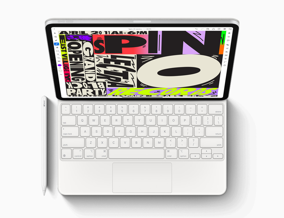 iPad?Pro ?????? ?? ???? ?????? Magic?Keyboard ?Apple?Pencil.
