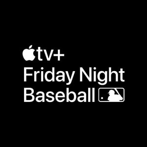 The Apple TV+ logo for “Friday Night Baseball.”
