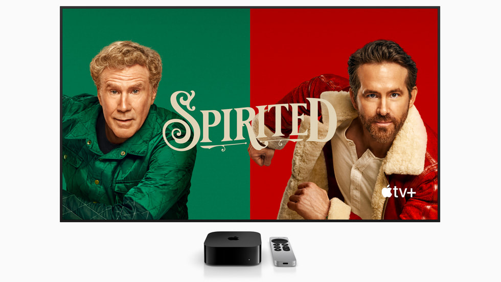 Banner qu?ng cáo Linh H?n Ngày Giáng Sinh trên Apple TV+.