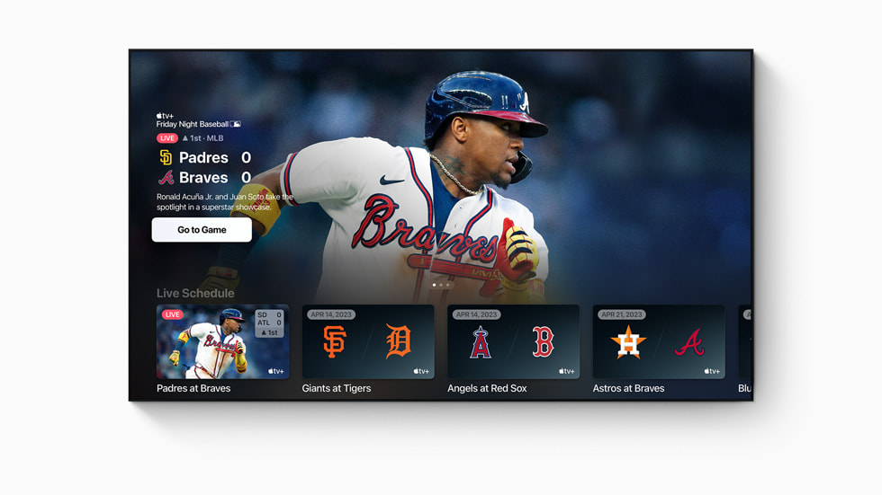 ??? ????? Apple ????? ???? ???????? ??????? "Friday Night Baseball".