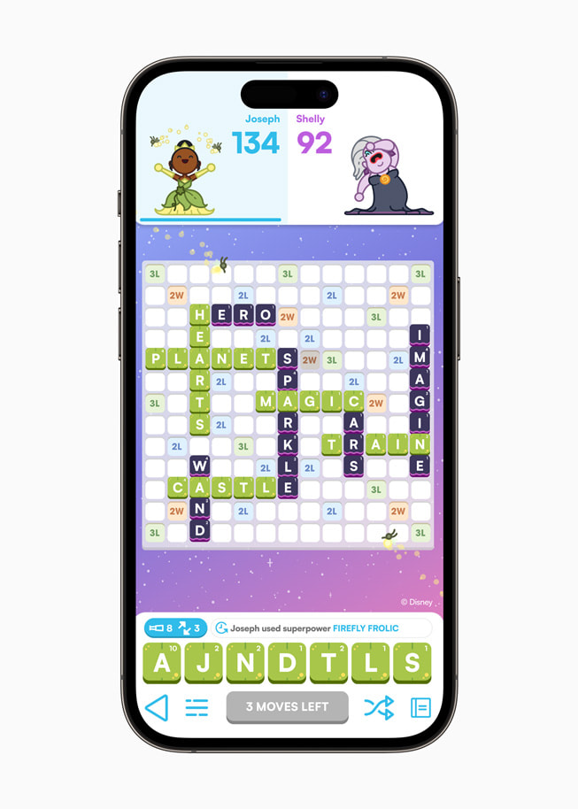 ???? ????? ?? ???? Disney?SpellStruck ??? ???? iPhone?14?Pro ???? ???? ?????? Buzz?Lightyear ?Tinker?Bell. 