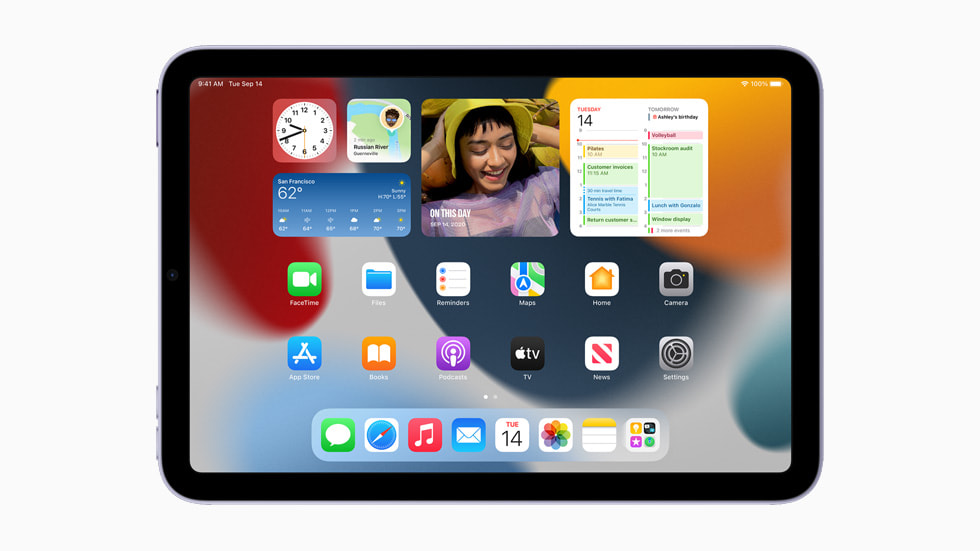 iPad mini’de yeni Ana Ekran ara? tak?mlar? g?rüntüleniyor.