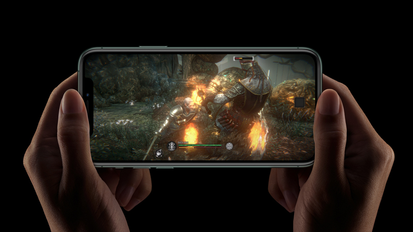 iPhone ekran?nda oyun.