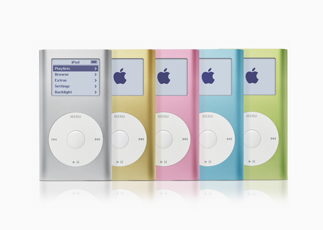 ?lk iPod mini g?steriliyor.