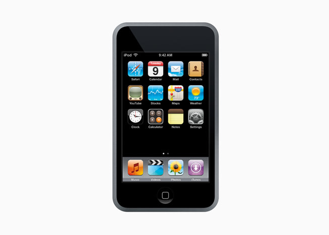 ?lk iPod touch g?steriliyor.