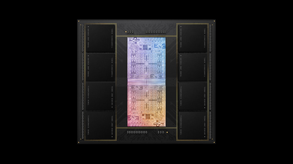 M1 Ultra’n?n UltraFusion paketleme mimarisi.
