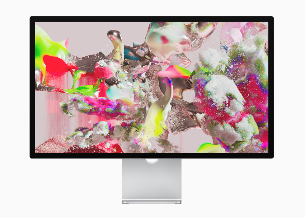 Studio Display’in 27 in? 5K Retina ekran? g?steriliyor.