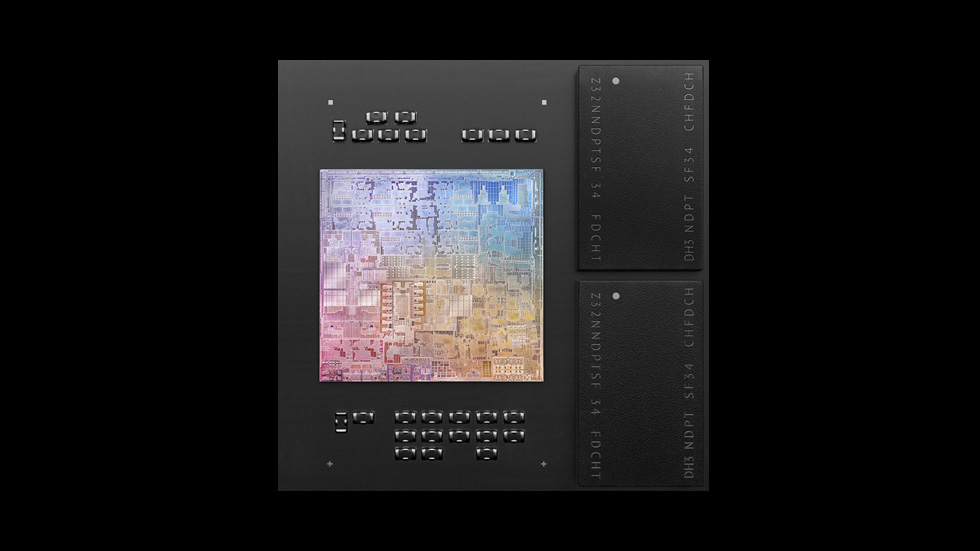 M1’in üstten g?rünümü, system on a chip teknolojisinin karma??k devrelerini g?steriyor.