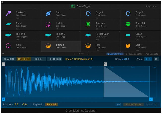 Logic Pro X’te Elektronik Bateri Tasar?mc?s? arac?.