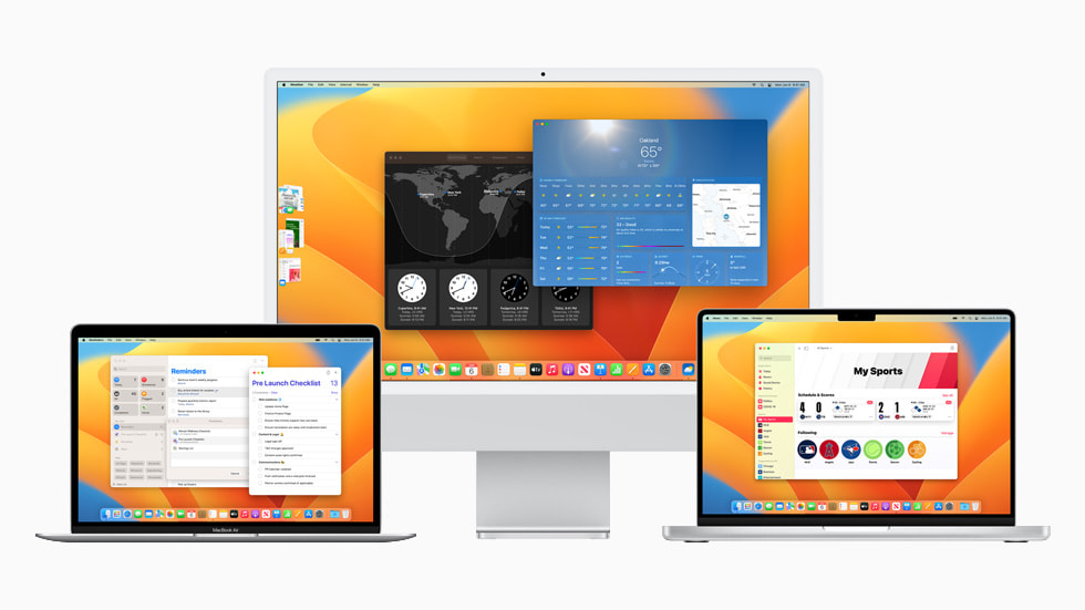 MacBook Air, 24 in? iMac ve yeni MacBook Pro.
