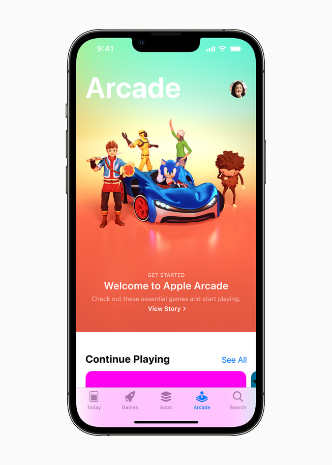 ???? Apple?Arcade ?????? ??? iPhone?13?Pro. 