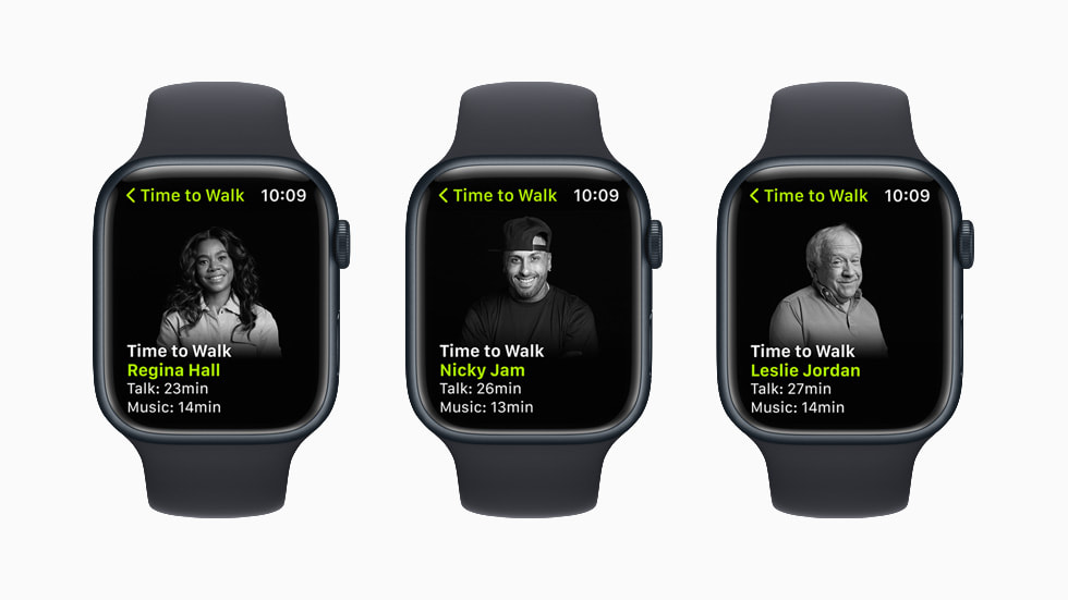 Mùa th? t? c?a Time to Walk (Th?i Gian ?i B?) v?i s? góp m?t c?a Regina Hall, Nicky Jam và Leslie Jordan trên Apple Watch Series 8.