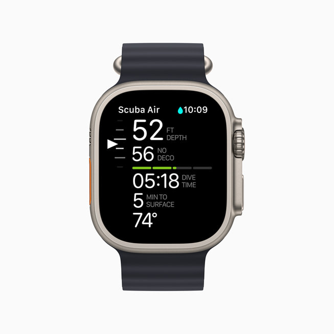 Apple?Watch?Ultra Oceanic+ uygulamas?n? g?steriyor.