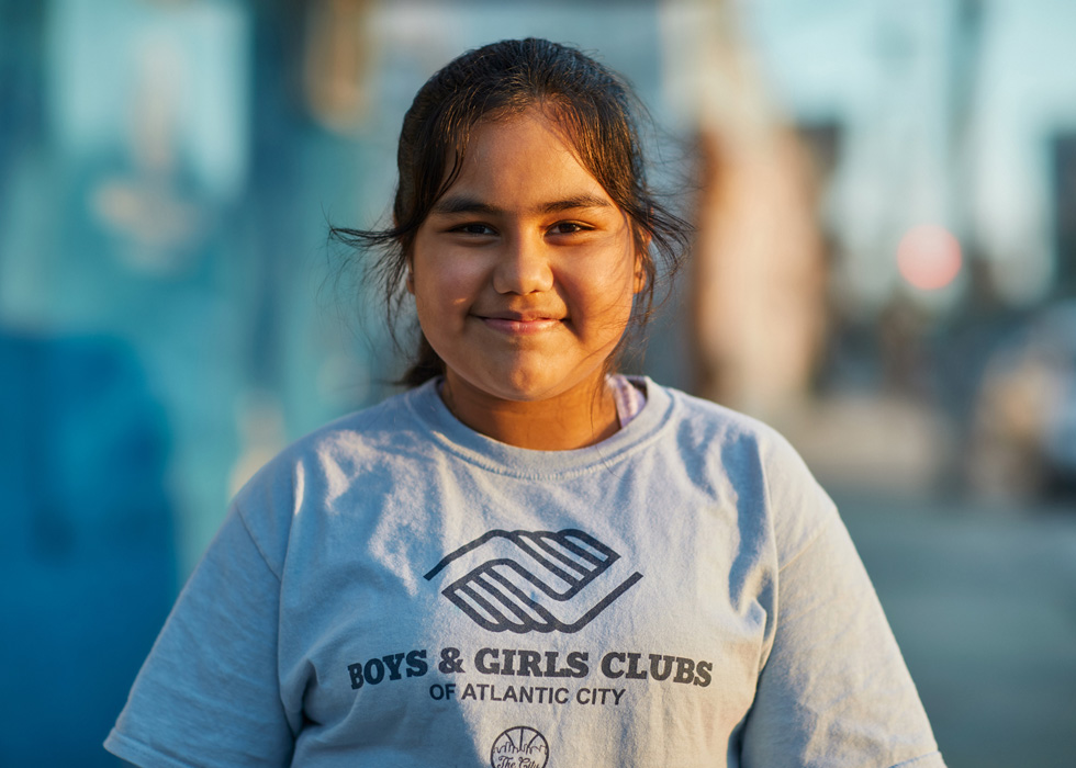 Dulce Santiago, estudiante del Laboratorio STEAM del Boys & Girls Cub en Atlantic City. 