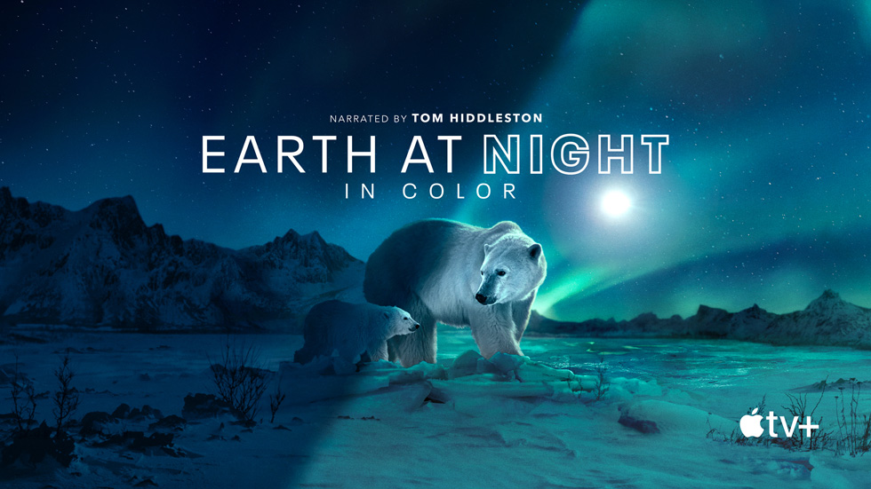 Apple Original “Earth At Night In Color” dizisinin ba?l?k kart?.