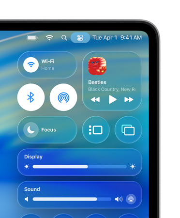 ???????????????? Mac ???????????????????????????? Liquid Glass ???? Wi-Fi ??? Bluetooth ?????????????