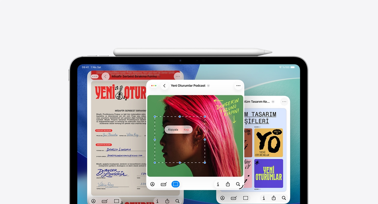 iPad, yeni ?nizleme uygulamas? g?steriliyor