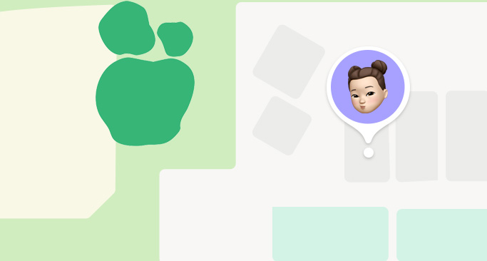 尋找 app 的地圖與通知，確認(rèn)孩子已抵達(dá)學(xué)校