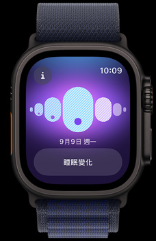 經(jīng)期追蹤功能顯示睡眠變化按鈕。