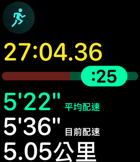 跑姿測(cè)量指標(biāo)提供使用者的配速與距離。