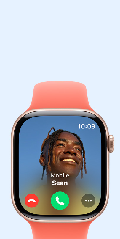 Вх?дний виклик на Apple Watch Series 10.