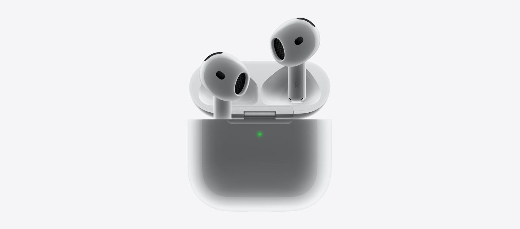 AirPods 4 放入充電盒。