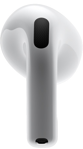 AirPods 4，展示 AirPod 的背面。