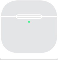 插圖展示 AirPods 4 充電盒正面的寬度為 50.1 毫米。