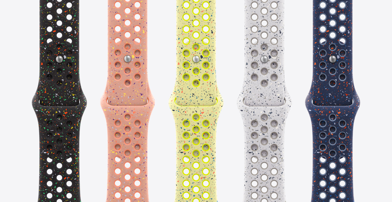 Nike Sportarmband, erh?ltliche Farben: Midnight Black, Alpenglow Pink, Volt Splash, Veiled Grey, Blue Ribbon